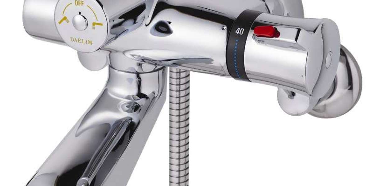 Thermostatic Mixer with Spout – Smart Control for Modern Bathrooms