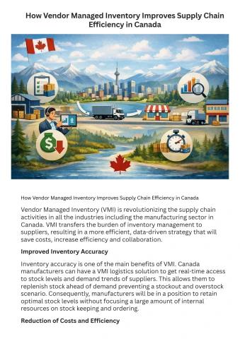 How Vendor Managed Inventory Improves Supply Chain Efficiency in Canada